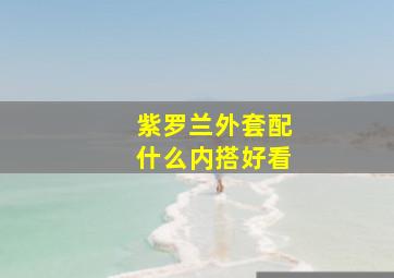 紫罗兰外套配什么内搭好看