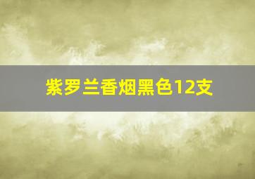 紫罗兰香烟黑色12支