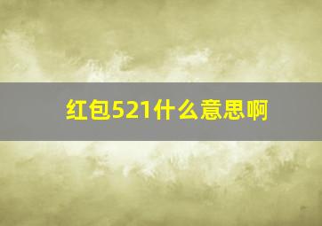 红包521什么意思啊