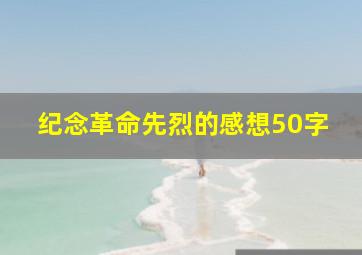 纪念革命先烈的感想50字