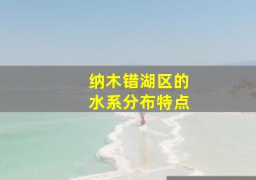 纳木错湖区的水系分布特点