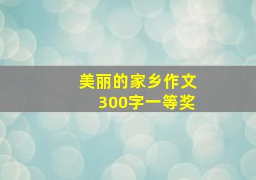 美丽的家乡作文300字一等奖