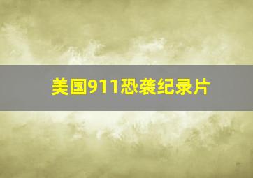 美国911恐袭纪录片