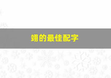 翊的最佳配字