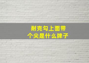 耐克勾上面带个尖是什么牌子