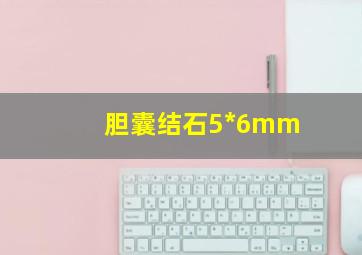 胆囊结石5*6mm