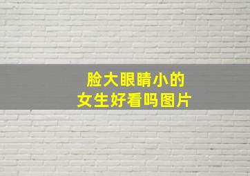 脸大眼睛小的女生好看吗图片