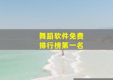 舞蹈软件免费排行榜第一名