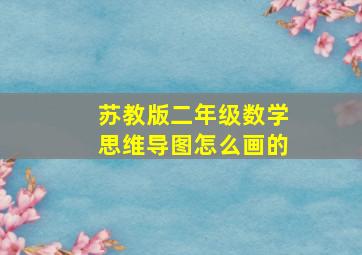 苏教版二年级数学思维导图怎么画的