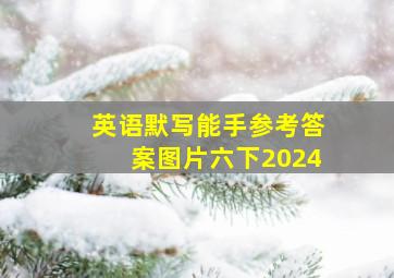 英语默写能手参考答案图片六下2024