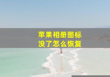 苹果相册图标没了怎么恢复