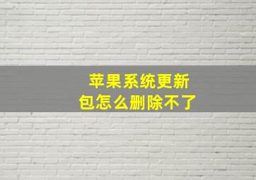 苹果系统更新包怎么删除不了