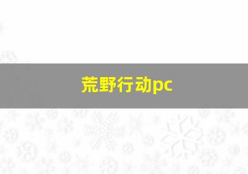 荒野行动pc