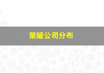 荣耀公司分布