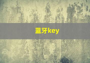 蓝牙key