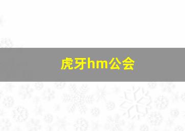 虎牙hm公会