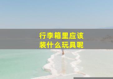 行李箱里应该装什么玩具呢