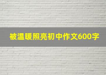 被温暖照亮初中作文600字