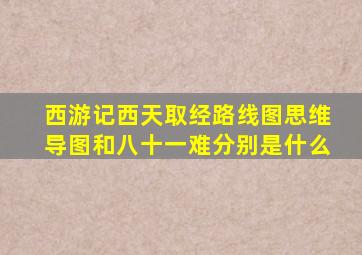 西游记西天取经路线图思维导图和八十一难分别是什么