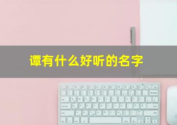 谭有什么好听的名字