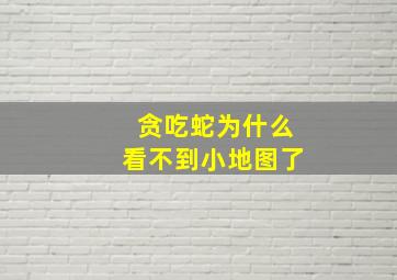 贪吃蛇为什么看不到小地图了