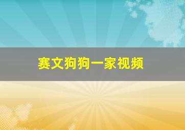 赛文狗狗一家视频