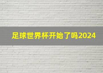 足球世界杯开始了吗2024