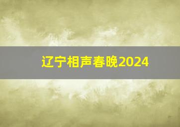 辽宁相声春晚2024