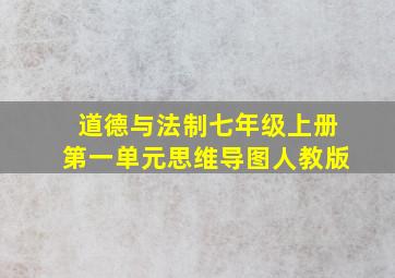 道德与法制七年级上册第一单元思维导图人教版