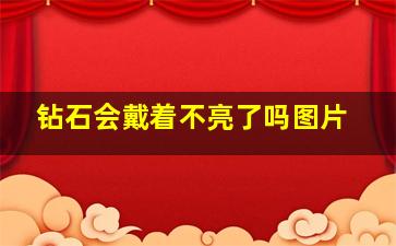 钻石会戴着不亮了吗图片