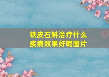 铁皮石斛治疗什么疾病效果好呢图片