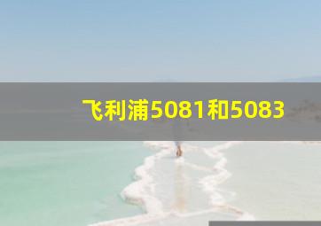 飞利浦5081和5083