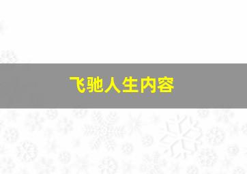 飞驰人生内容