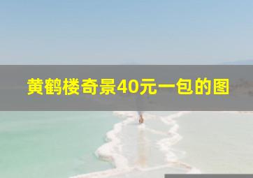 黄鹤楼奇景40元一包的图